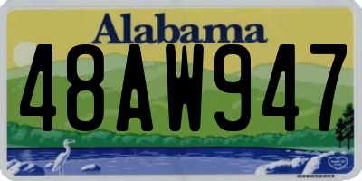 AL license plate 48AW947