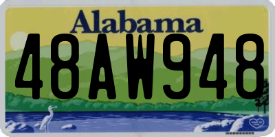 AL license plate 48AW948
