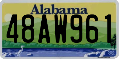 AL license plate 48AW961