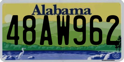 AL license plate 48AW962