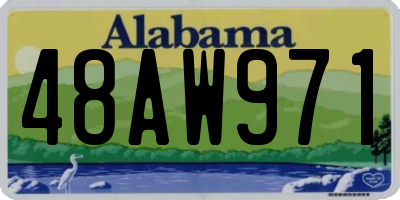 AL license plate 48AW971