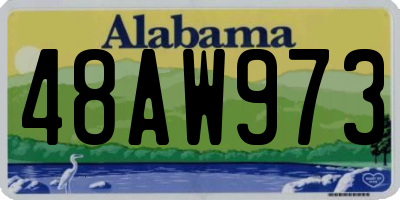 AL license plate 48AW973