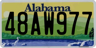AL license plate 48AW977