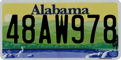 AL license plate 48AW978