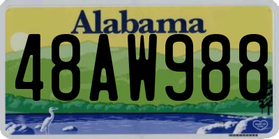 AL license plate 48AW988