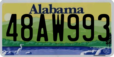 AL license plate 48AW993