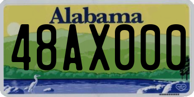 AL license plate 48AX000