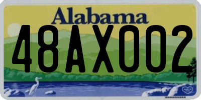 AL license plate 48AX002