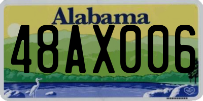 AL license plate 48AX006