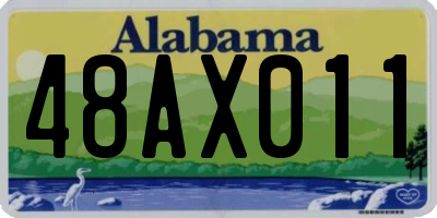 AL license plate 48AX011