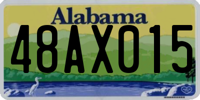 AL license plate 48AX015