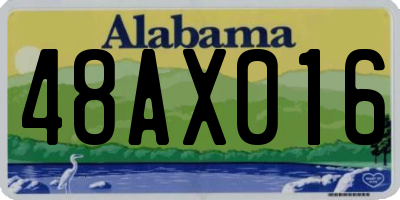 AL license plate 48AX016