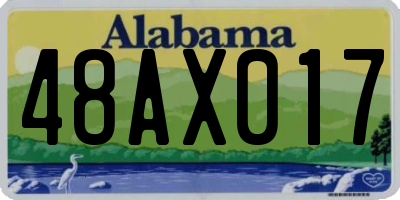 AL license plate 48AX017