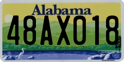 AL license plate 48AX018