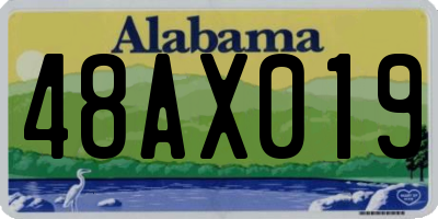 AL license plate 48AX019