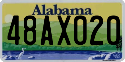 AL license plate 48AX020