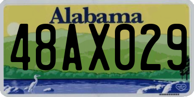 AL license plate 48AX029