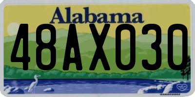 AL license plate 48AX030