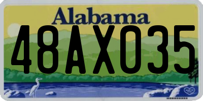 AL license plate 48AX035