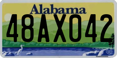 AL license plate 48AX042