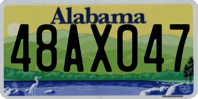AL license plate 48AX047