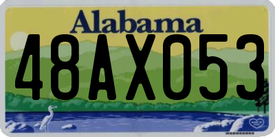 AL license plate 48AX053