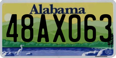 AL license plate 48AX063