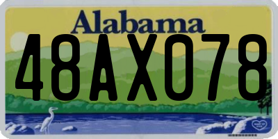 AL license plate 48AX078