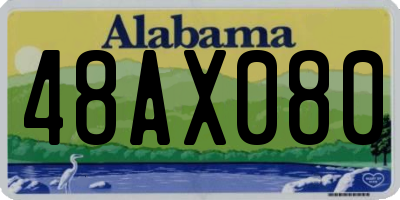 AL license plate 48AX080