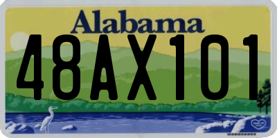 AL license plate 48AX101