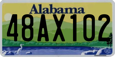 AL license plate 48AX102
