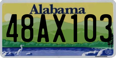 AL license plate 48AX103