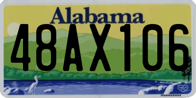 AL license plate 48AX106