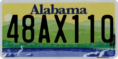 AL license plate 48AX110