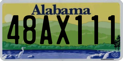 AL license plate 48AX111