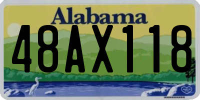 AL license plate 48AX118