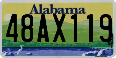 AL license plate 48AX119