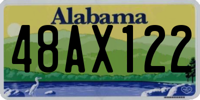 AL license plate 48AX122