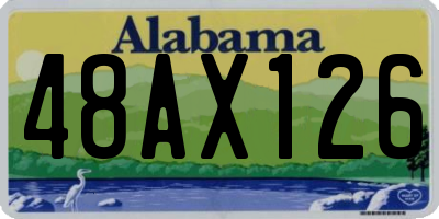 AL license plate 48AX126