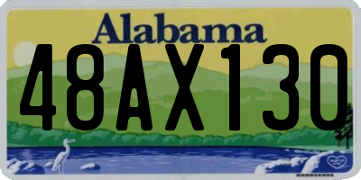 AL license plate 48AX130