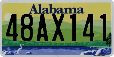 AL license plate 48AX141