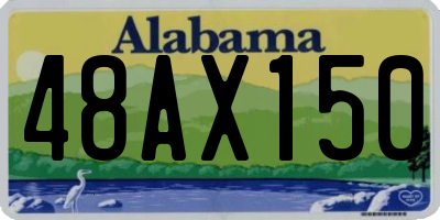 AL license plate 48AX150