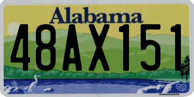 AL license plate 48AX151