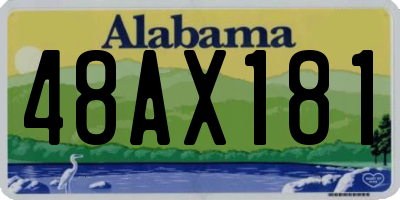 AL license plate 48AX181