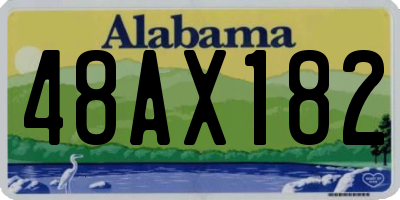 AL license plate 48AX182