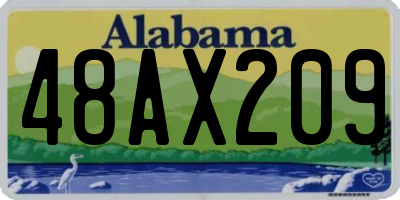 AL license plate 48AX209