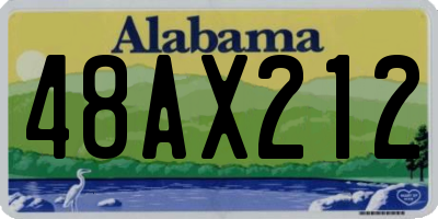 AL license plate 48AX212
