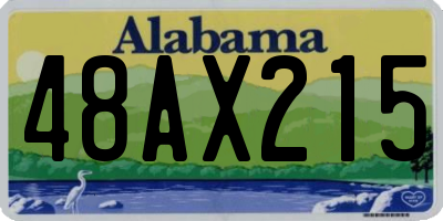 AL license plate 48AX215