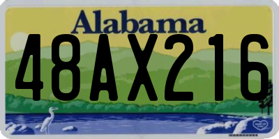 AL license plate 48AX216