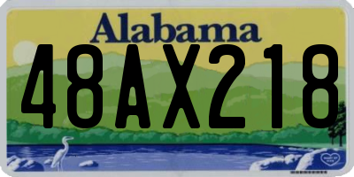 AL license plate 48AX218